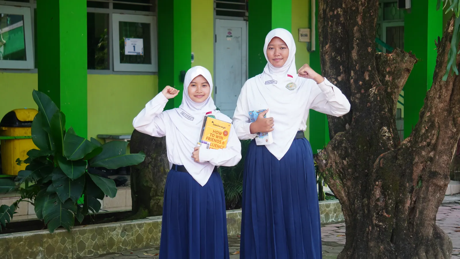 Murid MTsN 2 Kota Kediri dalam kegiatan literasi